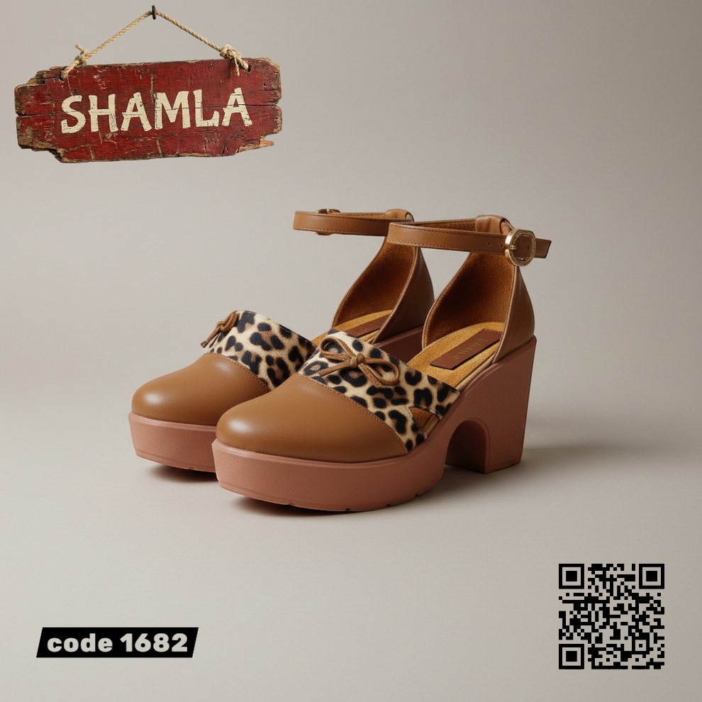 شوز ’ليونا’ الجريء الراقي (كود 1682) - havana / 37 - Heels