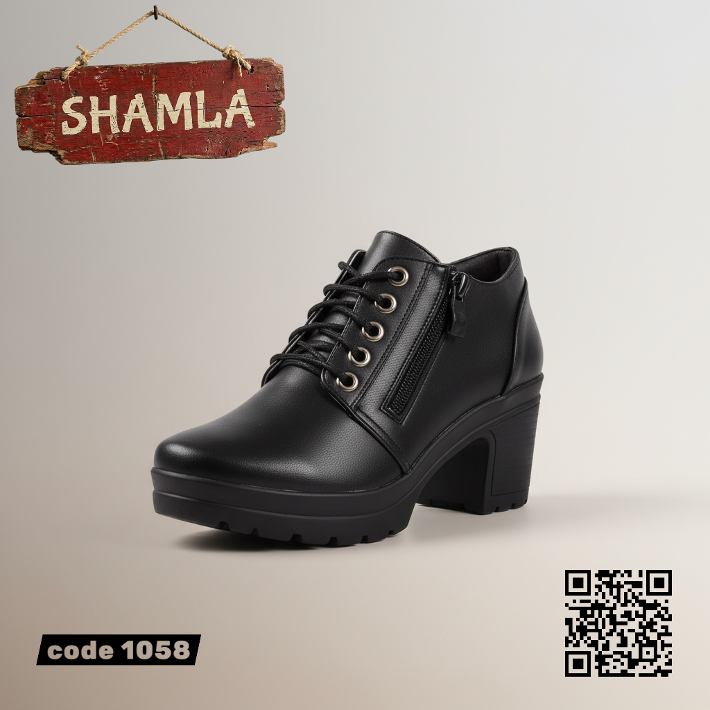 شوز ’أكسفورد رويال’ جلد مستورد - كود 1058 - Black / 37 - Heels