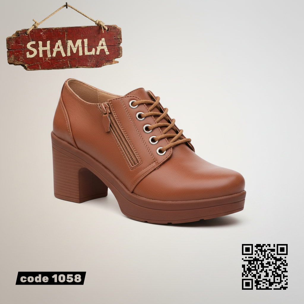شوز ’أكسفورد رويال’ جلد مستورد - كود 1058 - Heels