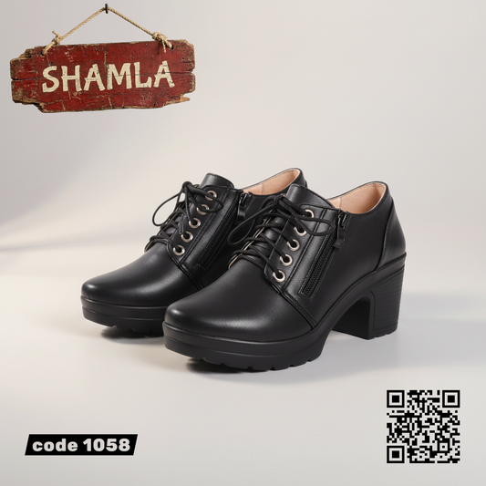 شوز ’أكسفورد رويال’ جلد مستورد - كود 1058 - Heels