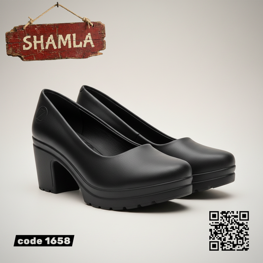 شوز ’أورليا’ الكلاسيك الأنيق (كود 1658) - Black / 37 - Heels