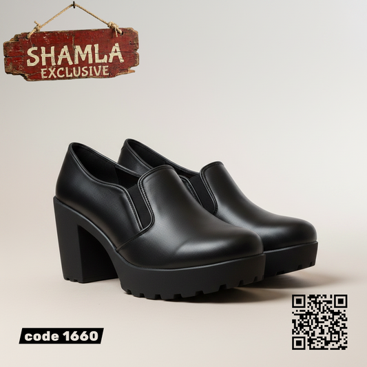 شوز ’فاليسا’ الكلاسيك الأنيق (كود 1660) - Black / 37 - Heels