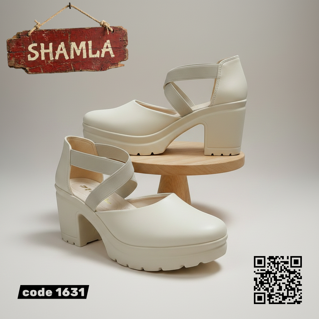 شوز ’فينيس كروس’ بلمسة عصرية - كود 1631 - Beige / 37 - Heels