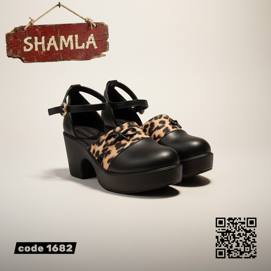 شوز ’ليونا’ الجريء الراقي (كود 1682) - Black / 37 - Heels