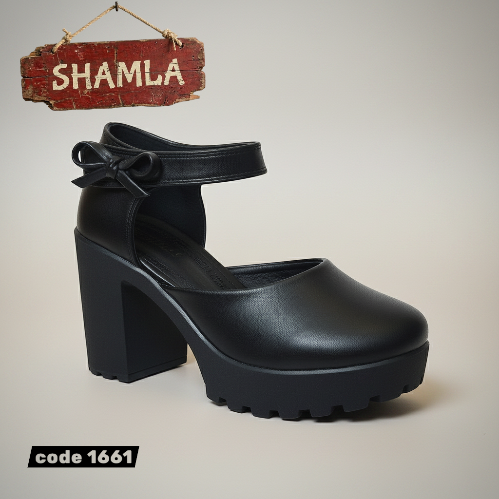 شوز ’رومينا’ الكلاسيك الأنيق (كود 1661) - Black / 37 - Heels