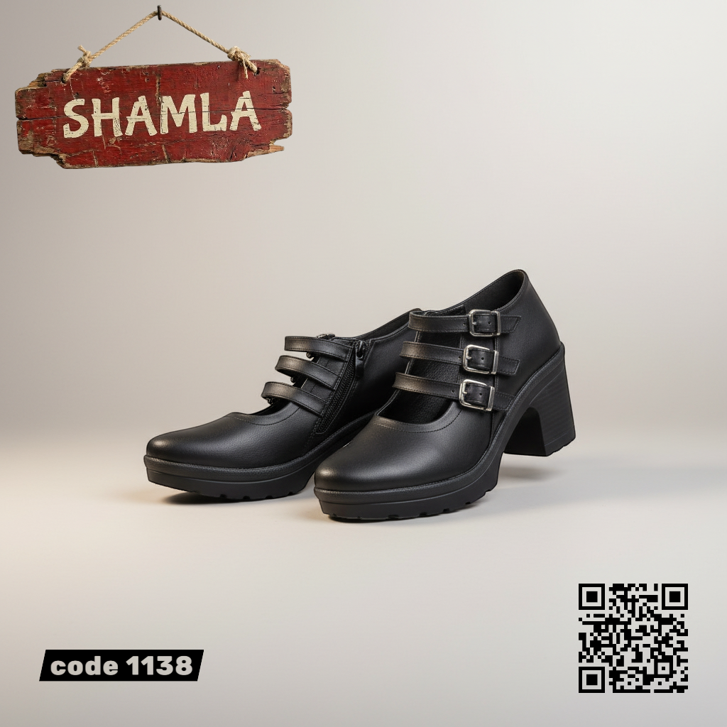 شوز ’تريبل فينيس’ جلد مستورد - كود 1138 - Heels