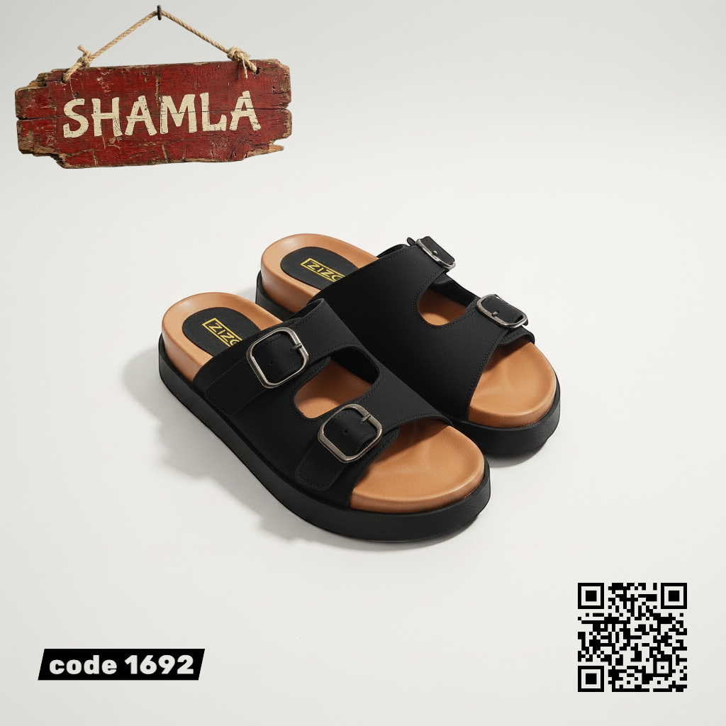 سليبر ’فاليرا’ المتوازن (كود 1692) - Black / 37 - Clogs