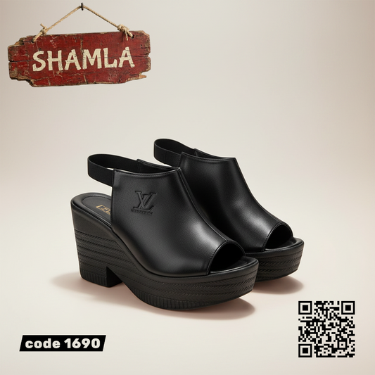 صندل ’أميرا’ الأنيق (كود 1690) - Black / 37 - Heels